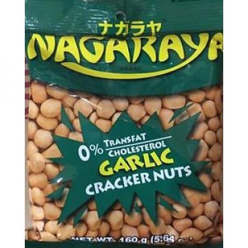 6 Nagaraya Garlic Flavor Cracker Nuts 160g
