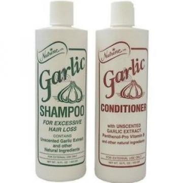 NEW Nutrine Garlic Shampoo + Conditioner Combo Set Unscented 16 oz by Vidimear