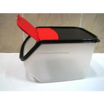 NEW TUPPERWARE LARGE GARLIC N ALL KEEPER VEG OUT 3.0L WITH BLACK/RED LID