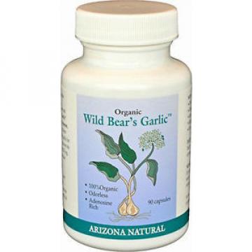 Arizona Natural Organic Wild Bear&#039;s Garlic For Blood Cleansing - 90 Capsules