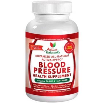 #1 Blood Pressure Supplement With Garlic Hawthorn Hibiscus | 90 Caps | 3/19