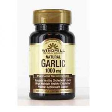 Windmill Garlic Oil 1000 mg Softgels 100 Soft Gels (Pack of 4)