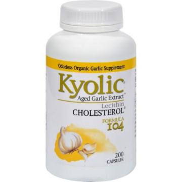 Kyolic Aged Garlic Extract Cholesterol Formula 104 - 200 Capsules