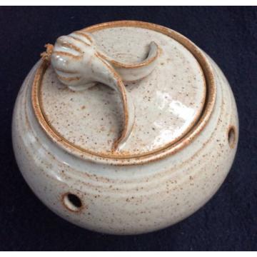 Jim ranson pottery garlic pot with modelled garlic knob