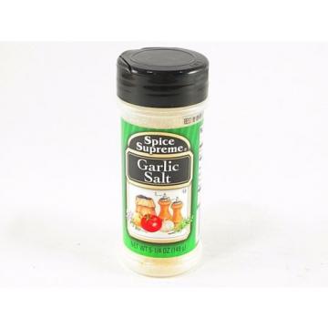 Garlic Salt Spice Supreme Quality Cooking Spices Seasonings Herbs 5.25oz Sealed