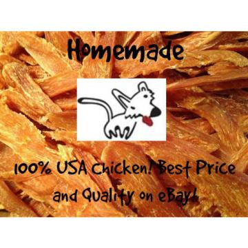 Homemade All Natural USA Chicken Jerky Treats Fillets Tenders for Dogs/Cats/Pets