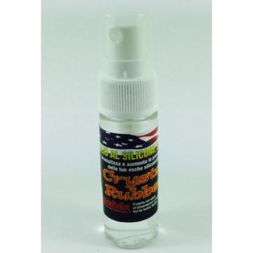 SPECIFIC POWERFULL SILICON OIL IN SPRAY FOR ARTIFICIAL BAITS &#034;CRYSTAL RUBBER&#034;