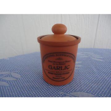 the original suffolk canister garlic spice  henry watson pottery