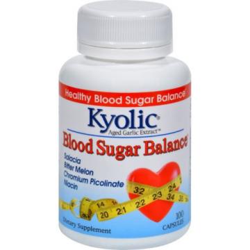 Kyolic Aged Garlic Extract Blood Sugar Balance - 100 Capsules