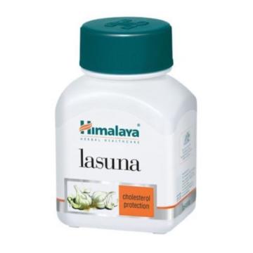 4 X Himalaya Herbals Lasuna Pure Garlic Allium Sativum - 60 Capsule / Pack