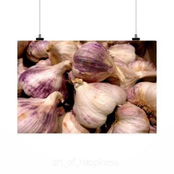 Stunning Poster Wall Art Decor Garlic Violet Head Of Garlic 36x24 Inches