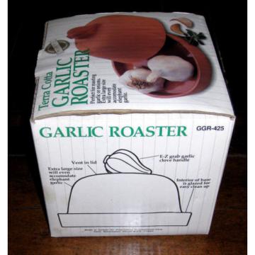 Progressive International Terra Cotta Garlic Roaster GGR-425 Onions Elephant NEW