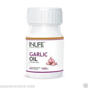 Garlic Oil Supplement,500 mg Improve Digestive System 60 capsules