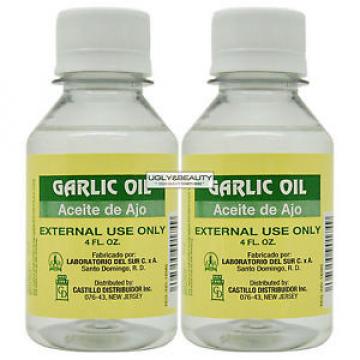 Garlic OIL Aceite De Ajo 4 Fl. Oz. &#034;Pack of 2&#034;