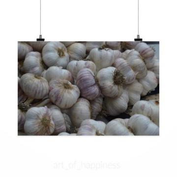 Stunning Poster Wall Art Decor Garlic Spice Market Food Healthy 36x24 Inches