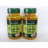 2 x 100 Puritan&#039;s Pride Odorless Garlic 1000 mg r r softgels 02/19 sealed 200 pc
